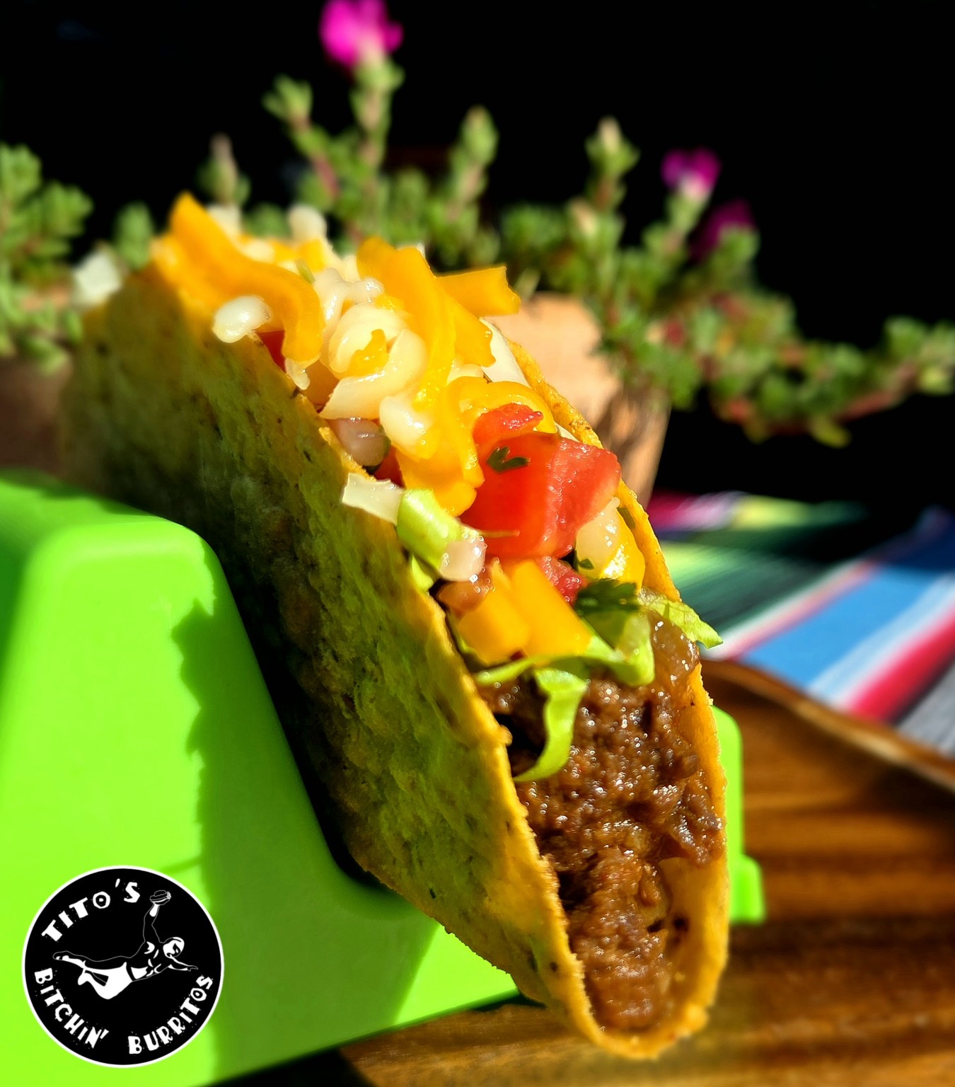 Beef taco at Tito's Bitchin' Burritos