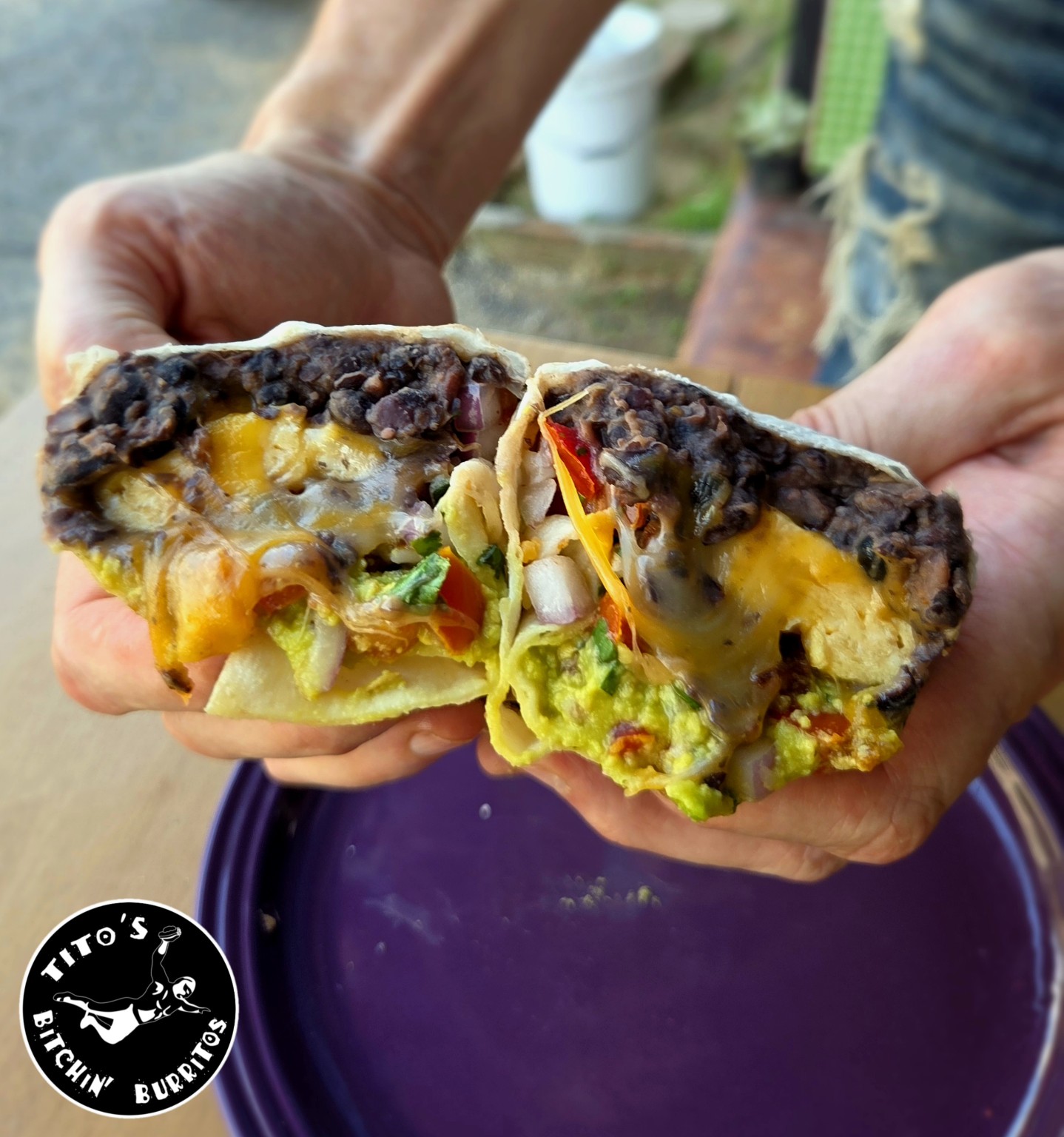 Loaded burrito at Tito's Bitchin' Burritos Koh Phangan